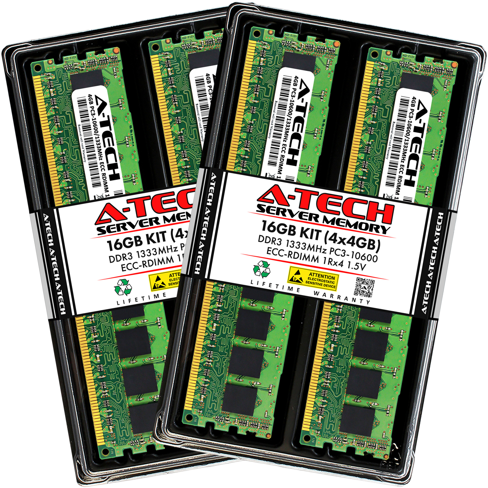16GB 4x 4GB PC3-10600R RDIMM IBM X3500 M3 Type 7380 Memory RAM