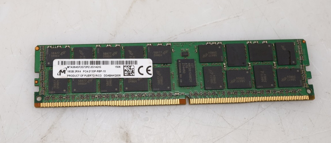 Micron MTA36ASF2G72PZ-2G1A2IG 16GB PC4-2133P DDR4 ECC RDIMM Server Memory