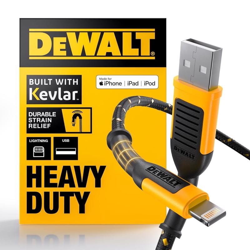 DeWalt 131 1325 DW2 Black/Yellow Sheath Reinforced Braided Cable 6 ft.