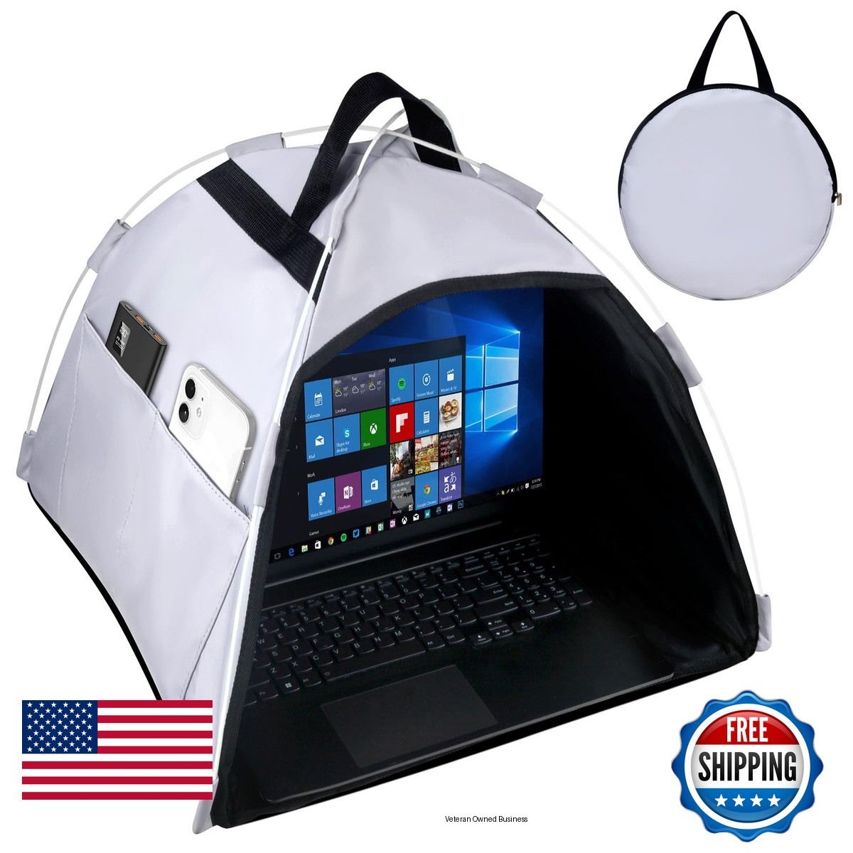 HoYiXi Universal Laptop Sun Shade And Privacy Foldable Shield Working Outdoor
