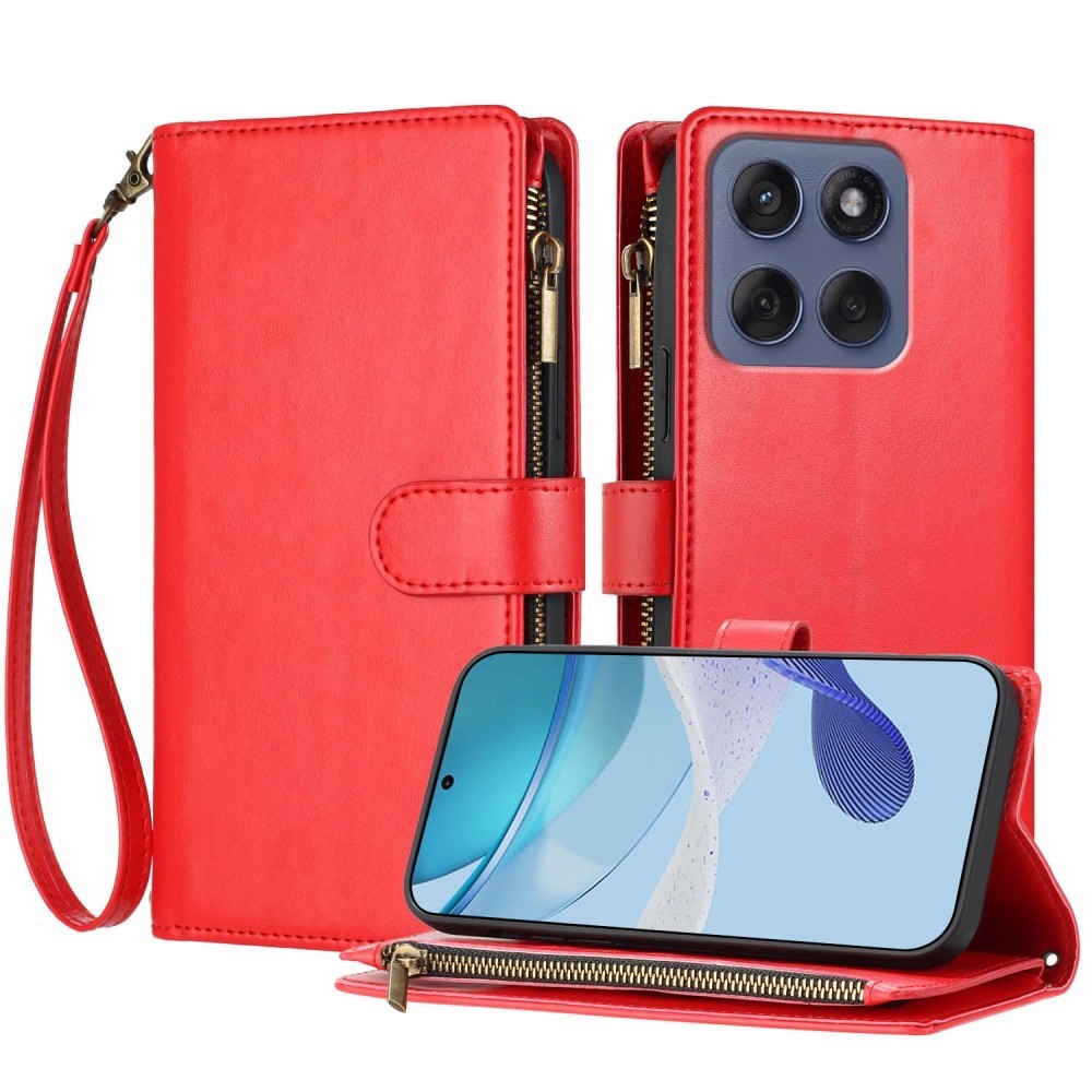 Flip Zipper Leather Wallet Cover Case For 17 16 15 14 13 12 11 Pro Max 16E XR