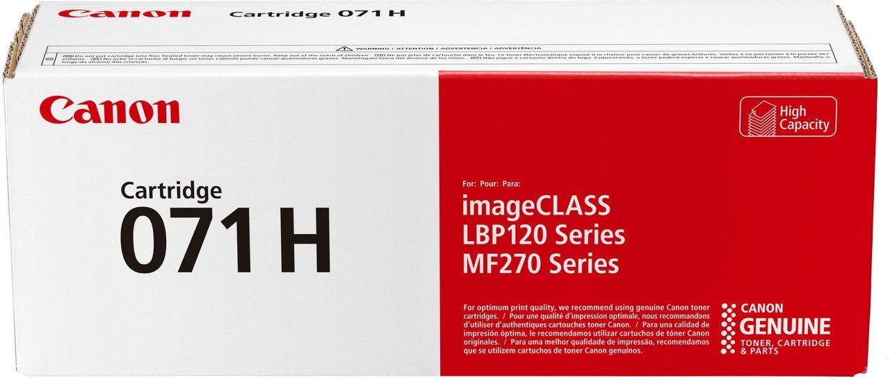 Genuine Canon 071H Black Toner Cartridge (High Capacity) NEW FACTORY SEALED