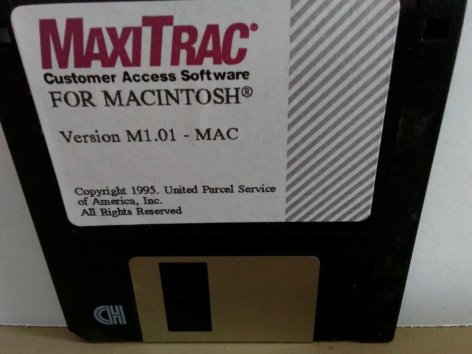 ITHistory (1993) APPLE Software: MAXITRAC Customer Access 1.01  (UPS) 3.5\