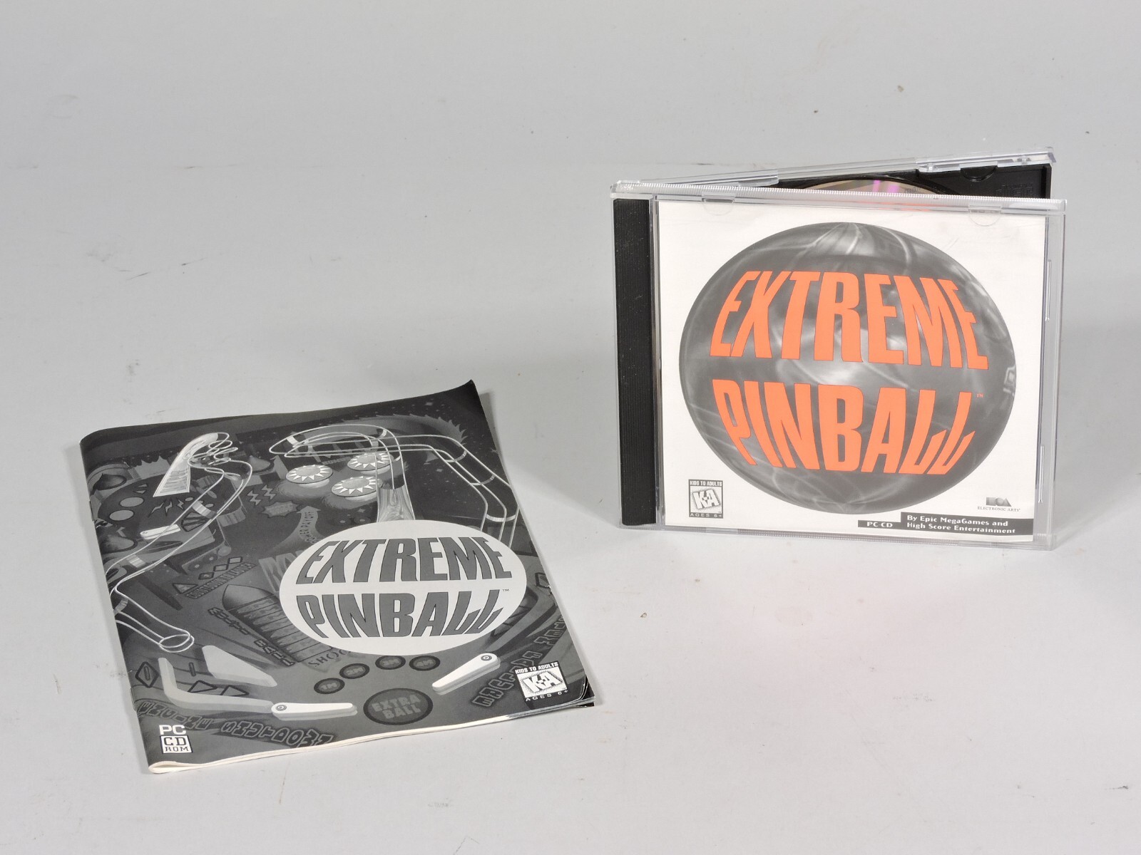 Vintage EXTREME PINBALL CD with Booklet from 1995 Compatible with Windows 95