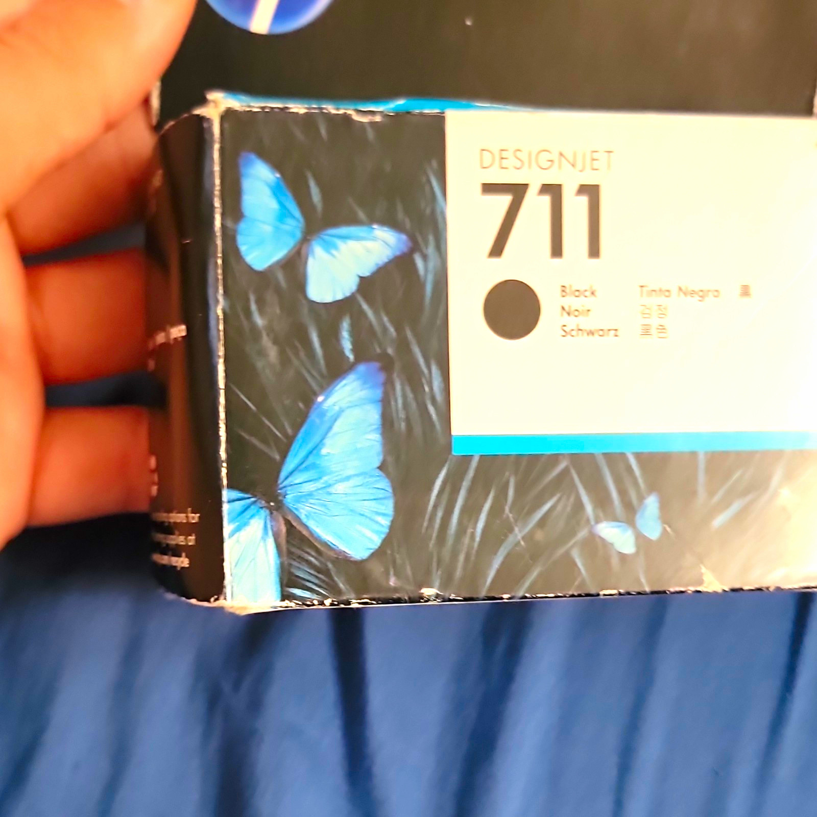 HP 711 Genuine Original Black Ink Cartridge CZ133A for DesignJet T120 T520