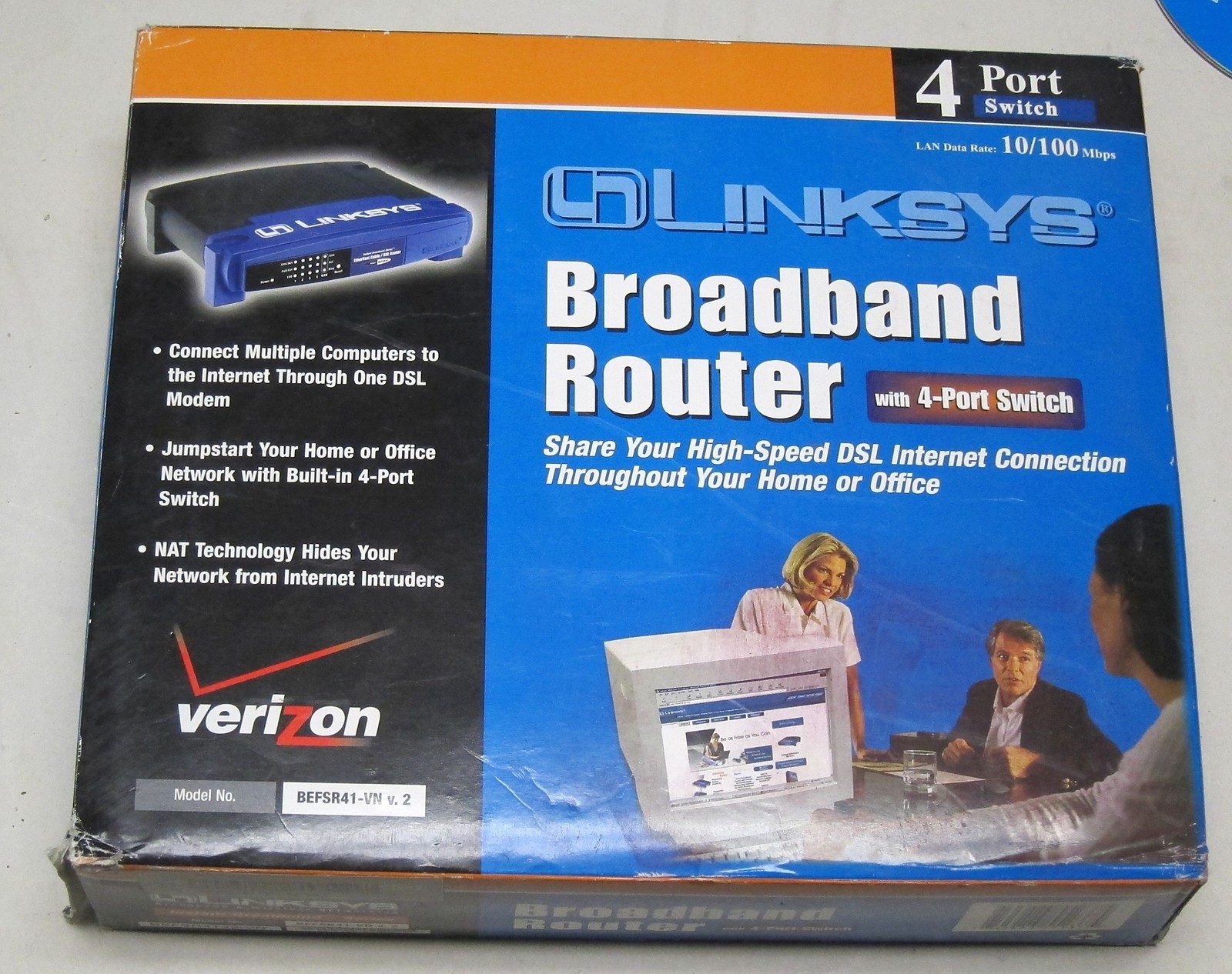 LINKSYS ROUTER BEFSR41-VN NEW IN BOX SCHOOL SURPLUS