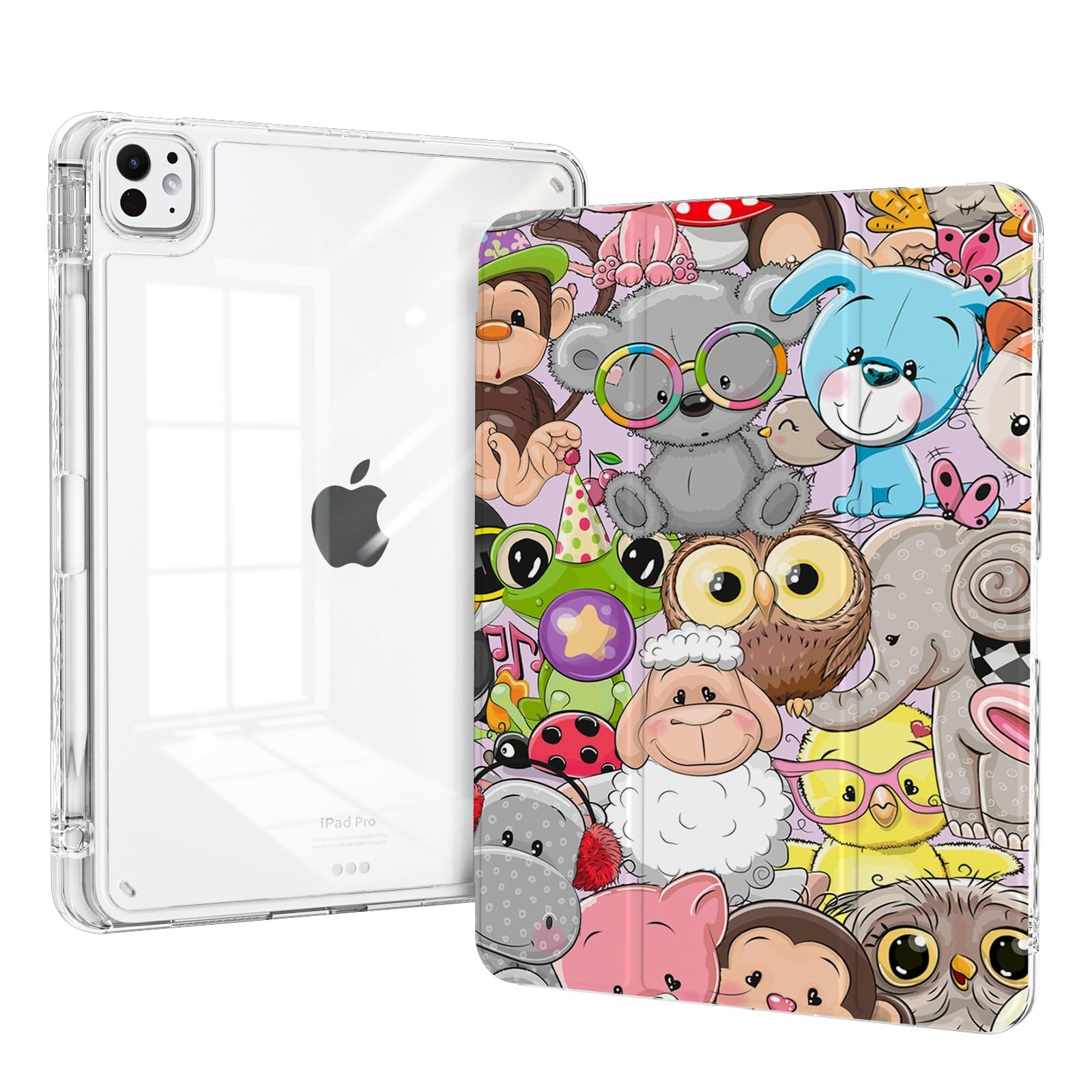 Cute Case for iPad Pro 11 Inch M4/M5 Chip 2024/2025 (A3357 A3358 A3359 A2836 ...