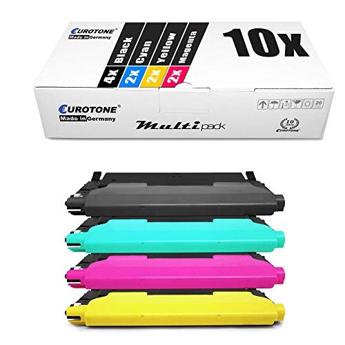 Eurotone 10x Toner Cartridge Compatible for Samsung CLT406+P406C Yellow