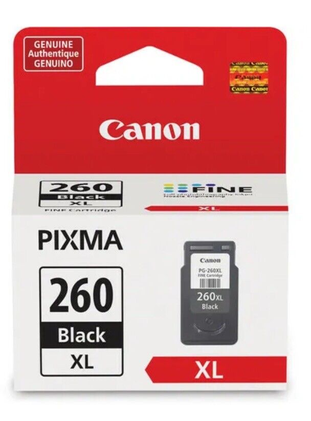Genuine Canon PIXMA 260 XL Black Ink Cartridge for TR7020/TS5320/TS6420 Printers