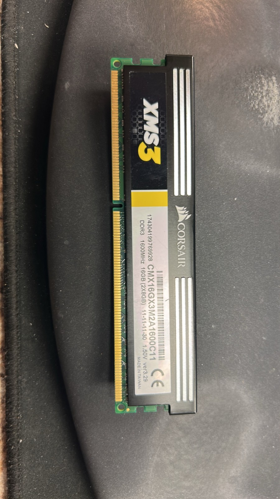 Corsair XMS3 8GB DDR3 1600MHz Desktop RAM CMX16GX3M2A1600C11 Single Stick
