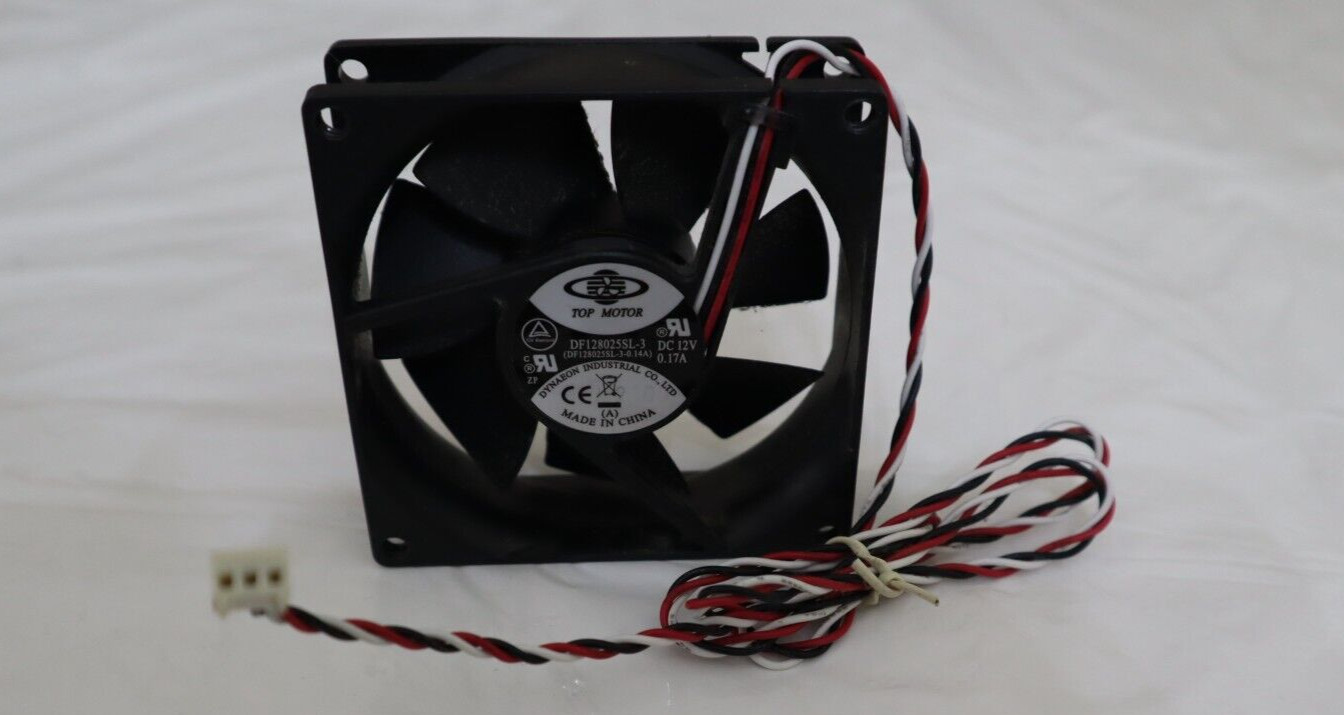 Top Motor DF128025SL-3 DC 12V 0.17A3-3/16"x3-3/16" Case Fan 3-wire 3-Pin