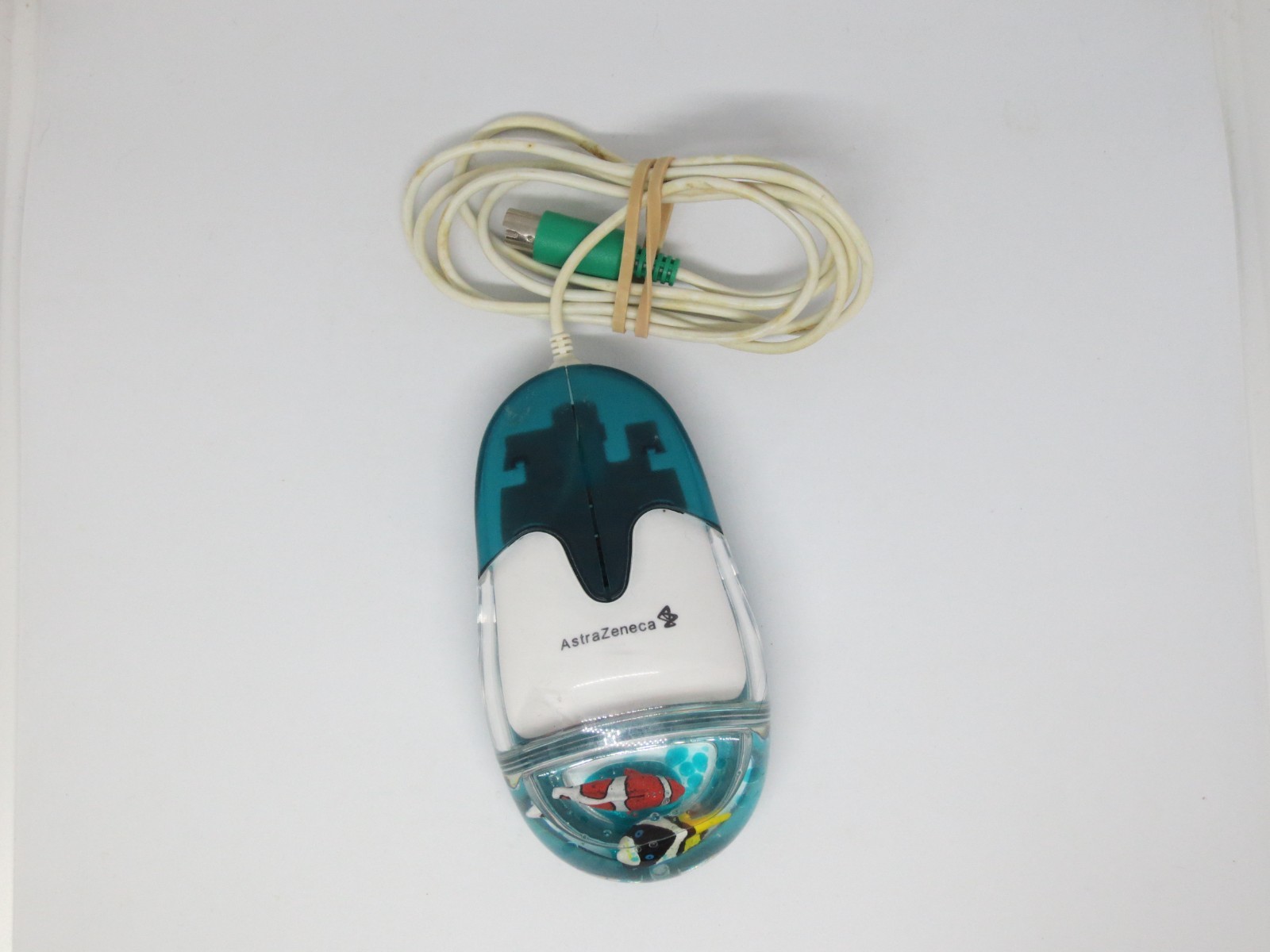 Vintage Aqua AstraZeneca Computer Mouse AM-940-P Fish Tank Drug Promo