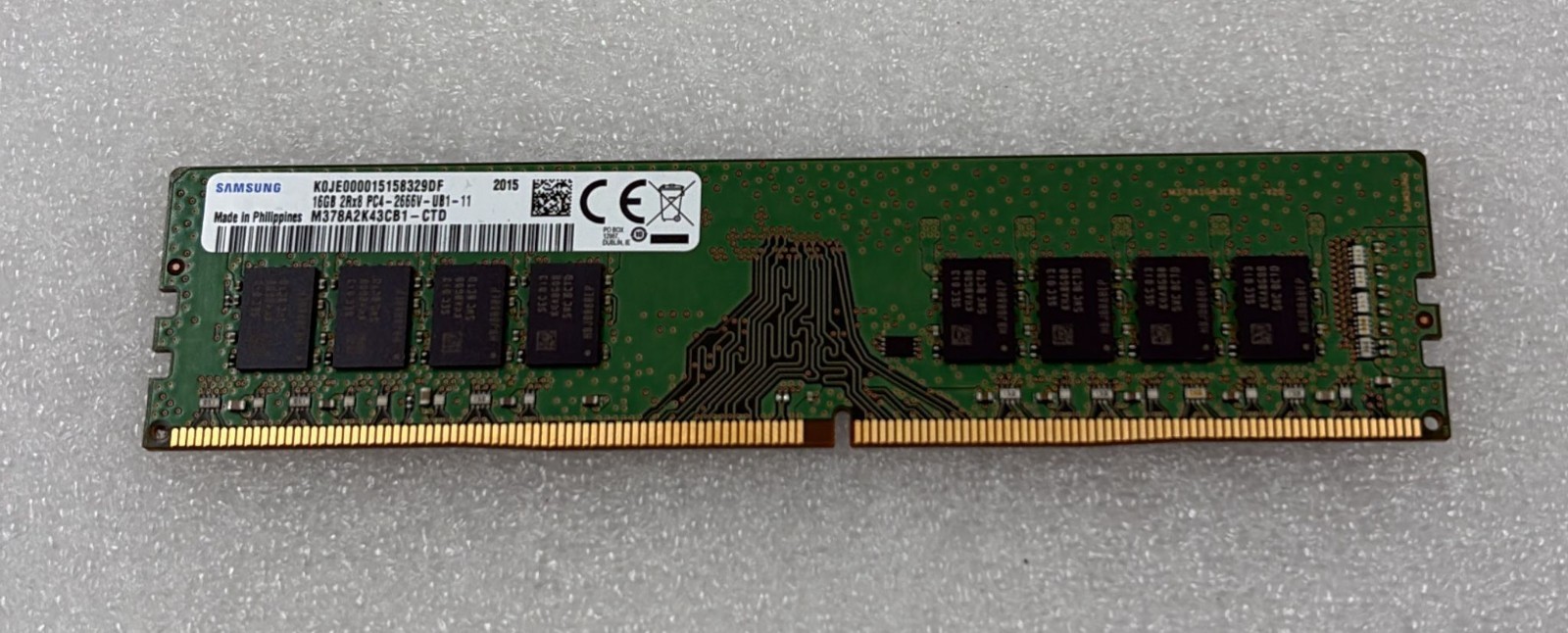 SAMSUNG 16GB 2Rx8 PC4-2666V DDR4 M378A2K43CB1-CTD Memory RAM