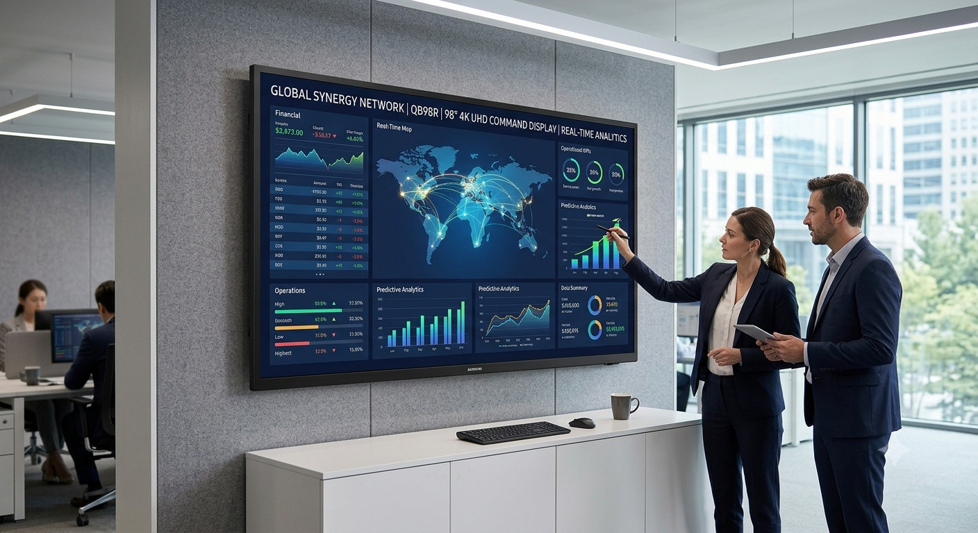 Samsung QB98R 98" 4K UHD Commercial Smart Signage LED Display