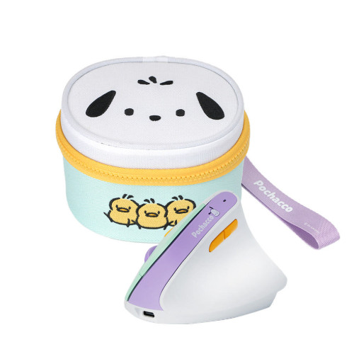 Sanrio Pochacco Rechargeable Wireless Silent Ergonomic Vertical Mouse & Pouch