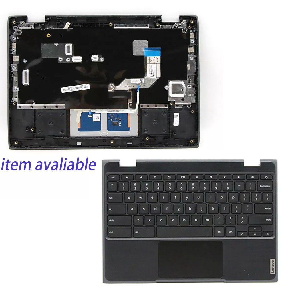 NEW For Lenovo 100e Chromebook 2nd Gen AST Touchpad 5CB0Z21474 Palmrest Keyboard