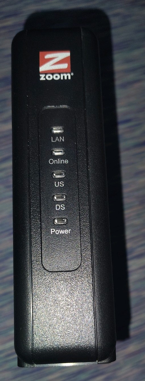 zoom series 1112 Docsis 3.0 Cable Modem, model 5345