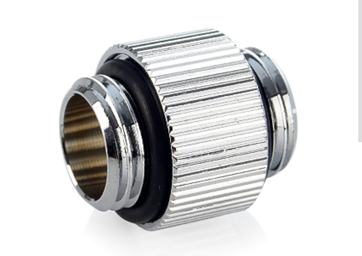 Male/Male Bitspower Dual G 1/4" Fitting (Glorious Silver) 2 PCS, (1) Each.