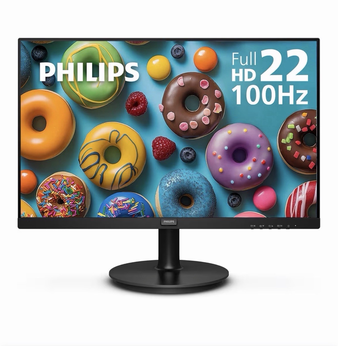 Philips 22 Inch Computer Monitor FHD 100Hz VA VESA Flicker-Free, 221V8LB