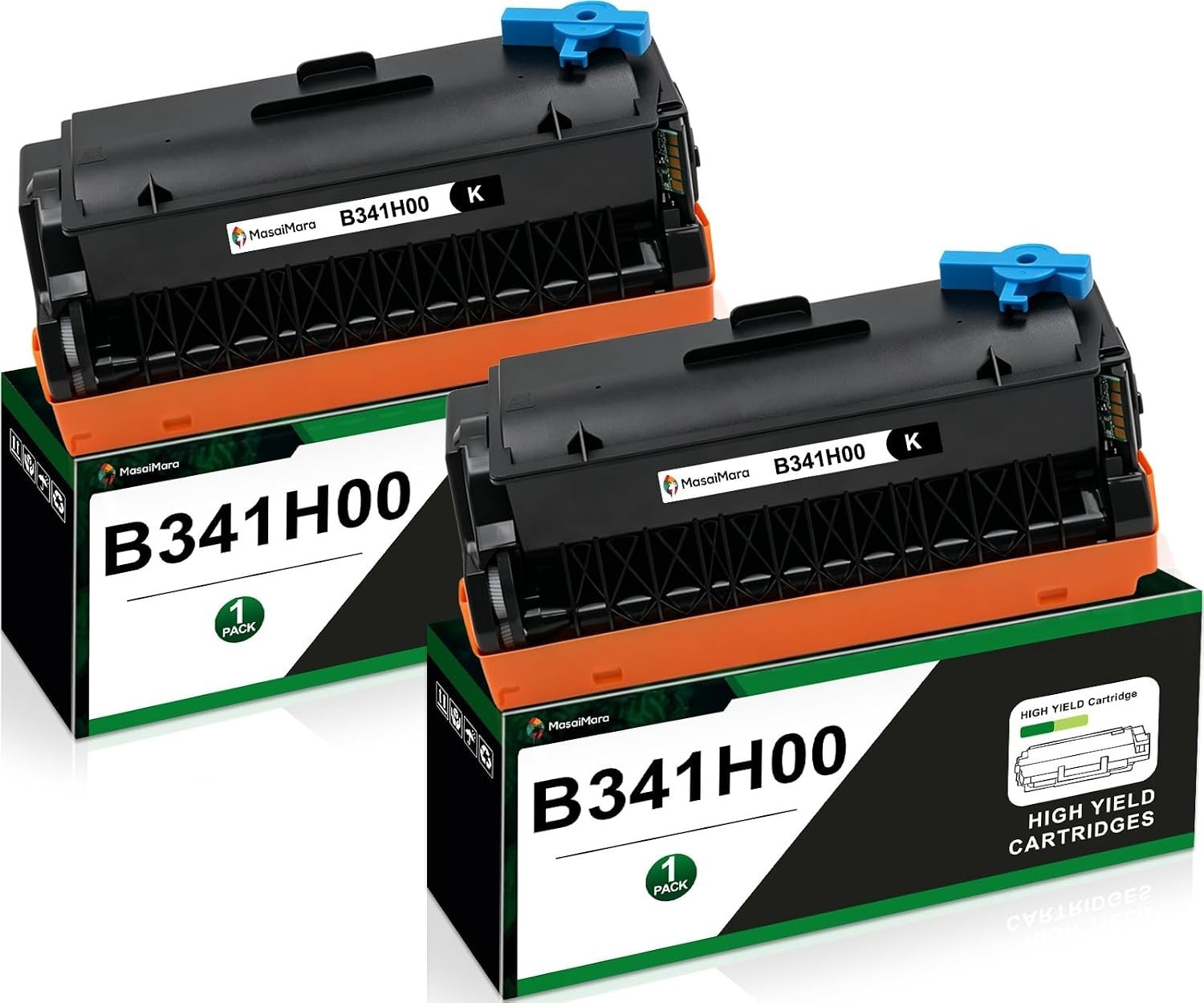 Compatible w/ Lexmark B341H00 Black Toner 2 Pack High Yield B3442 MB3442 B3340