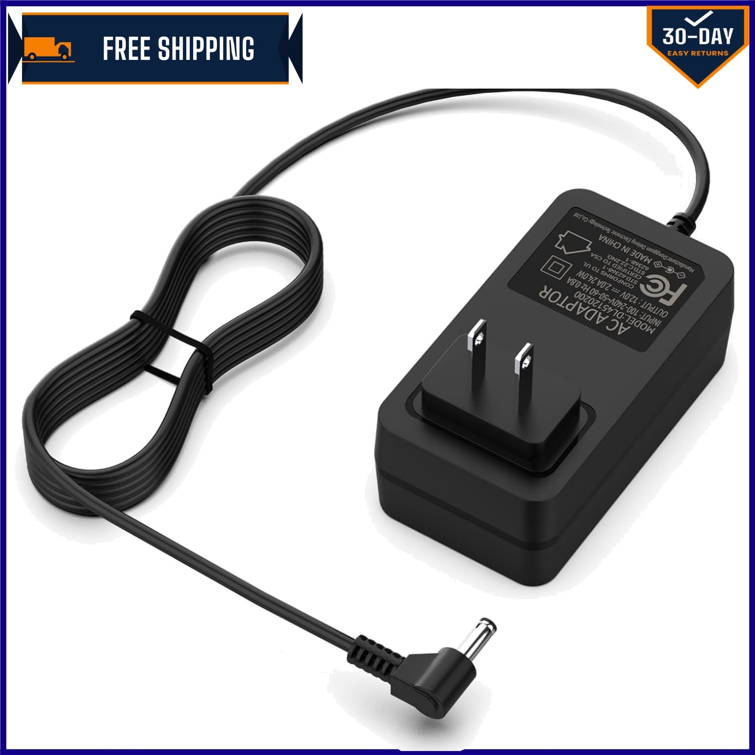 12V 2A AC Power Adapter for Gateway Ultra Slim Laptops - 6ft Extra Long Cord