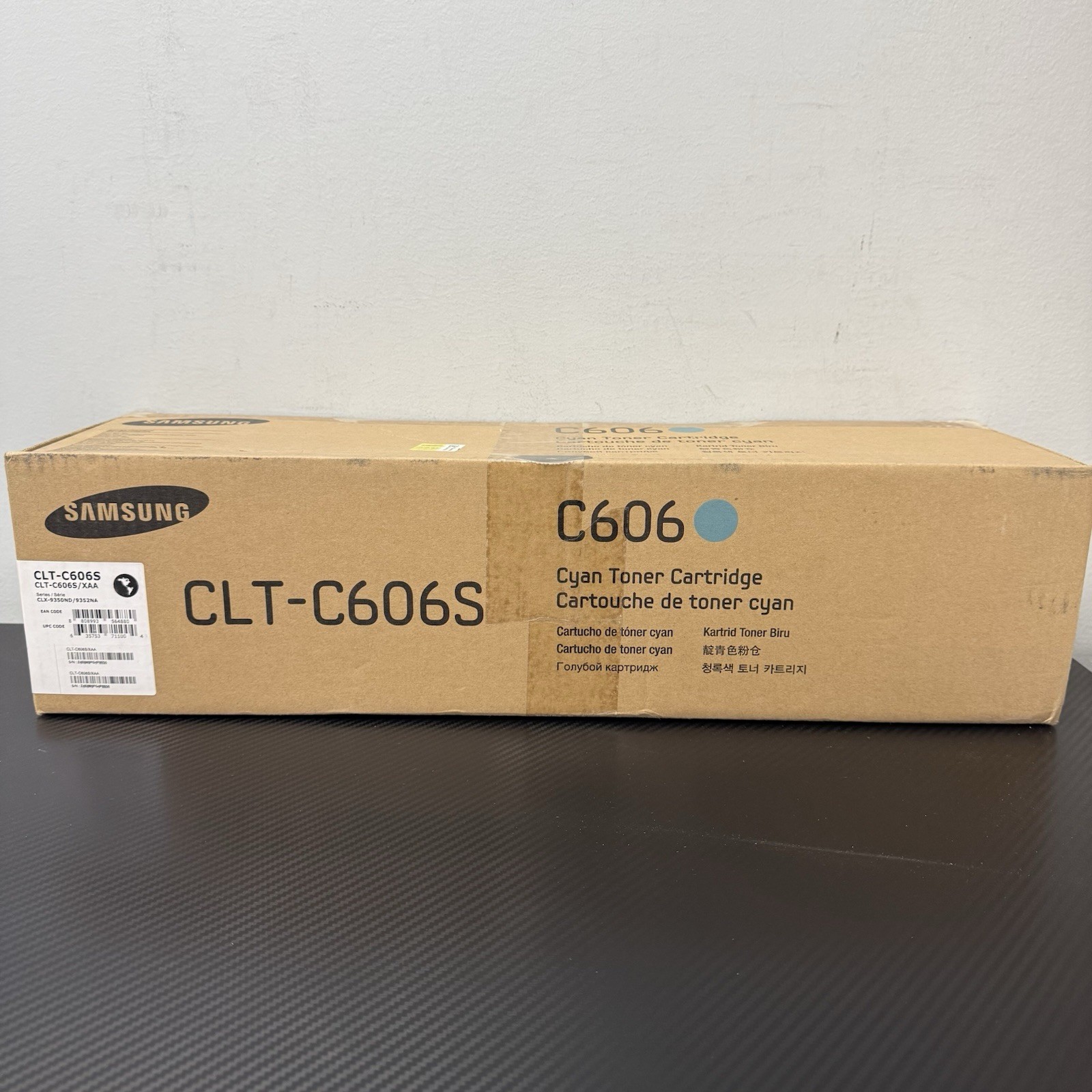 Samsung CLT-C606S Cyan Toner Cartridge for MultiXpress CLX-9350ND CLX-9352NA