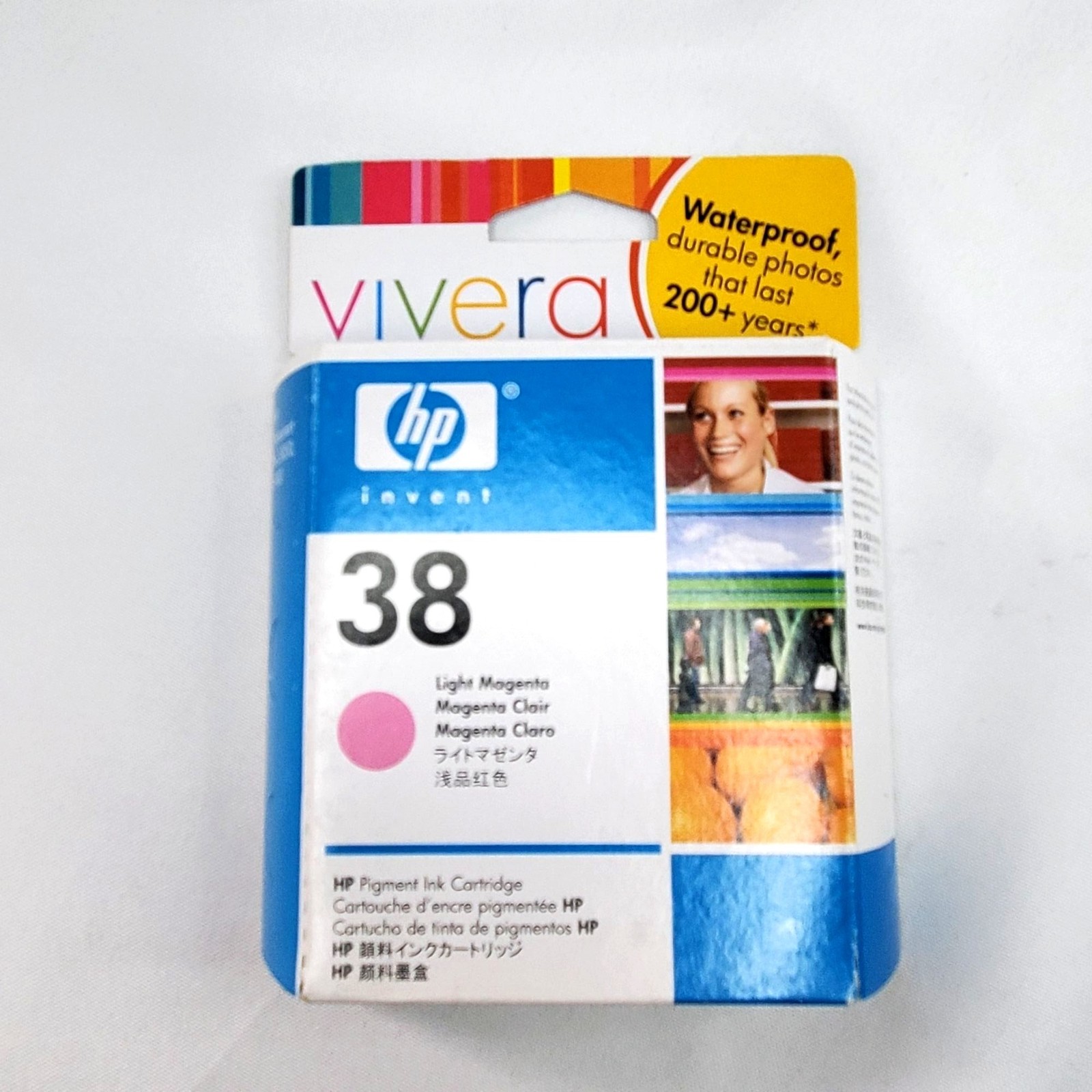 HP 38 Light Magenta Genuine OEM Vivera C9419A Brand New/Sealed Ex. Jan/2013