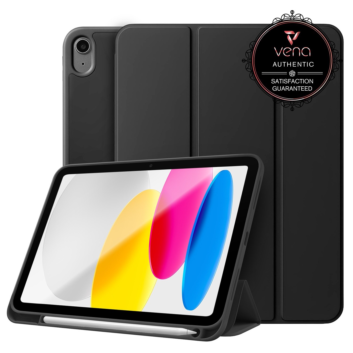 Vena For Apple iPad A16 Case Cover iPad 10th Generation Case with Pencil Holder