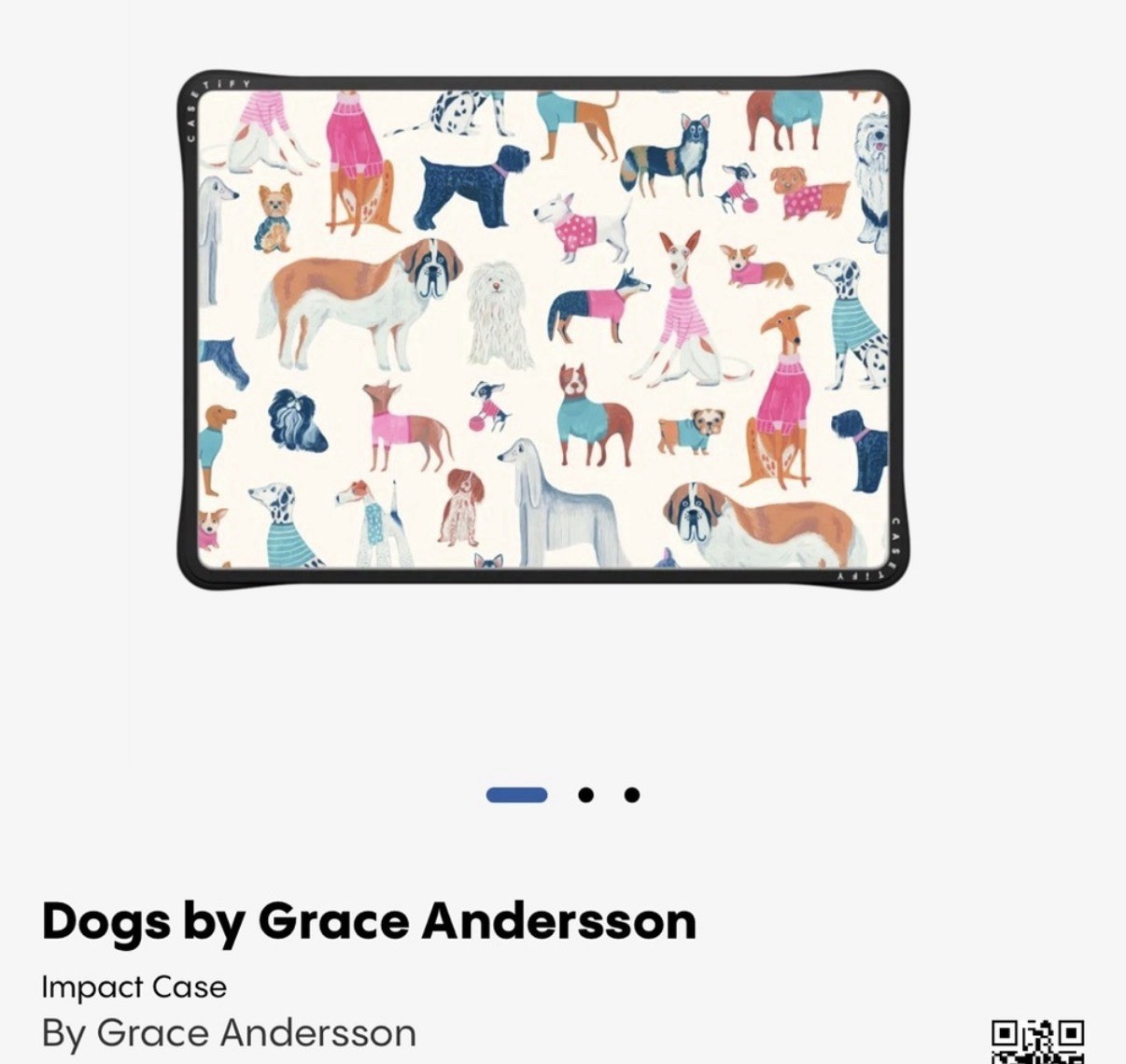 Casetify Dogs by Grace Andersson MacBook Air M1/ Intel 13' Impact Case
