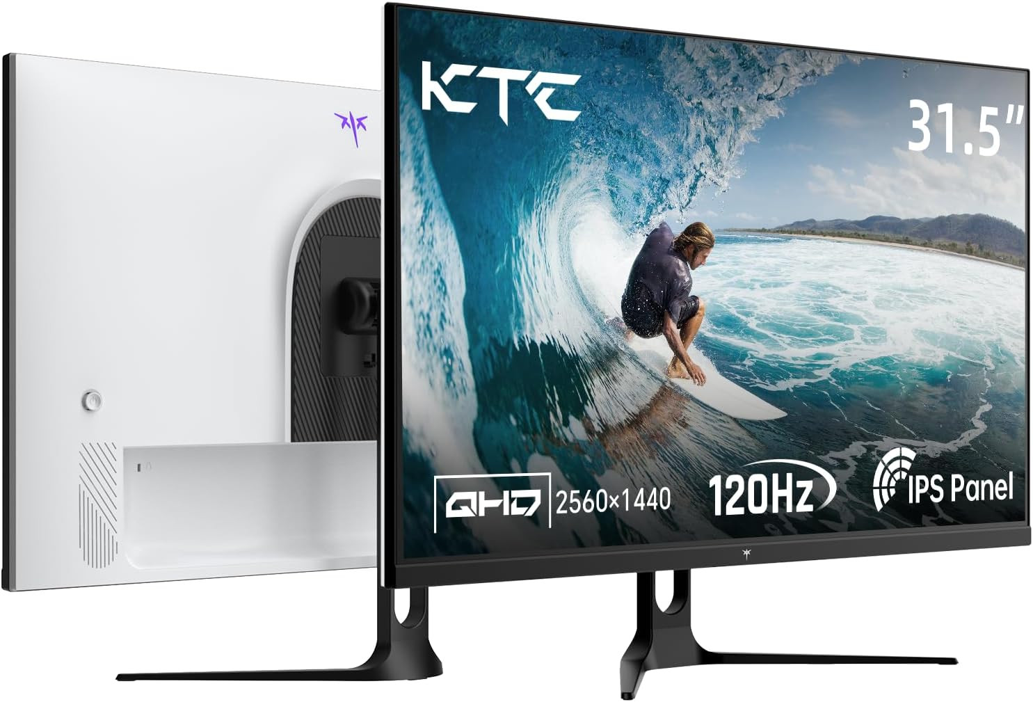 32 Inch Computer Monitor 2K - 1440P IPS Monitor 120Hz, Adaptive Sync, 109% Srgb,