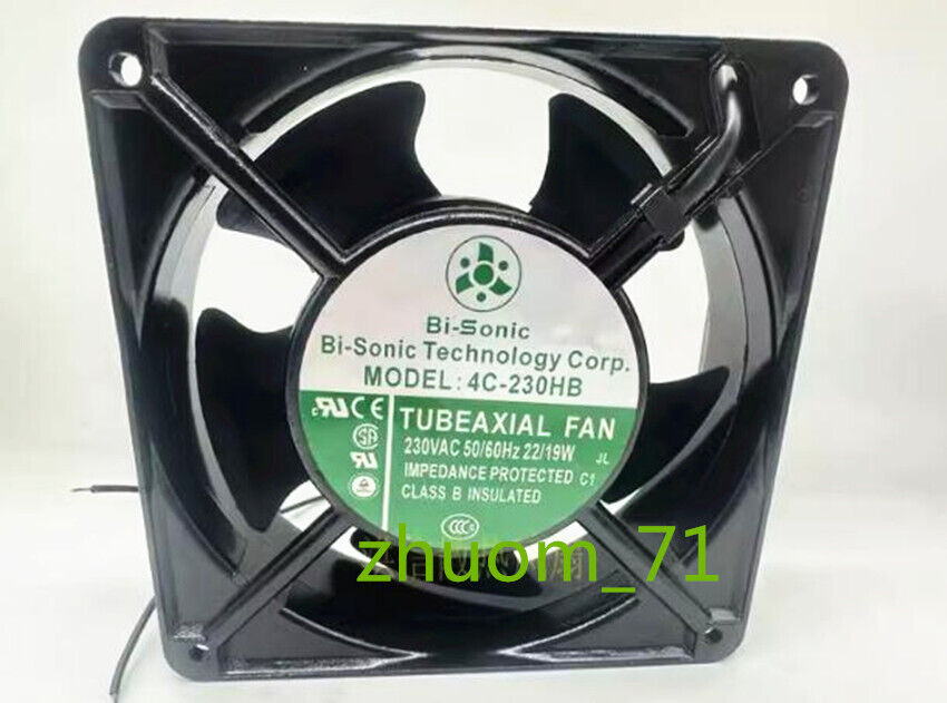 1PC Bi-Sonic 12038 4C-230HB 230V 22/19W CD cooling fan