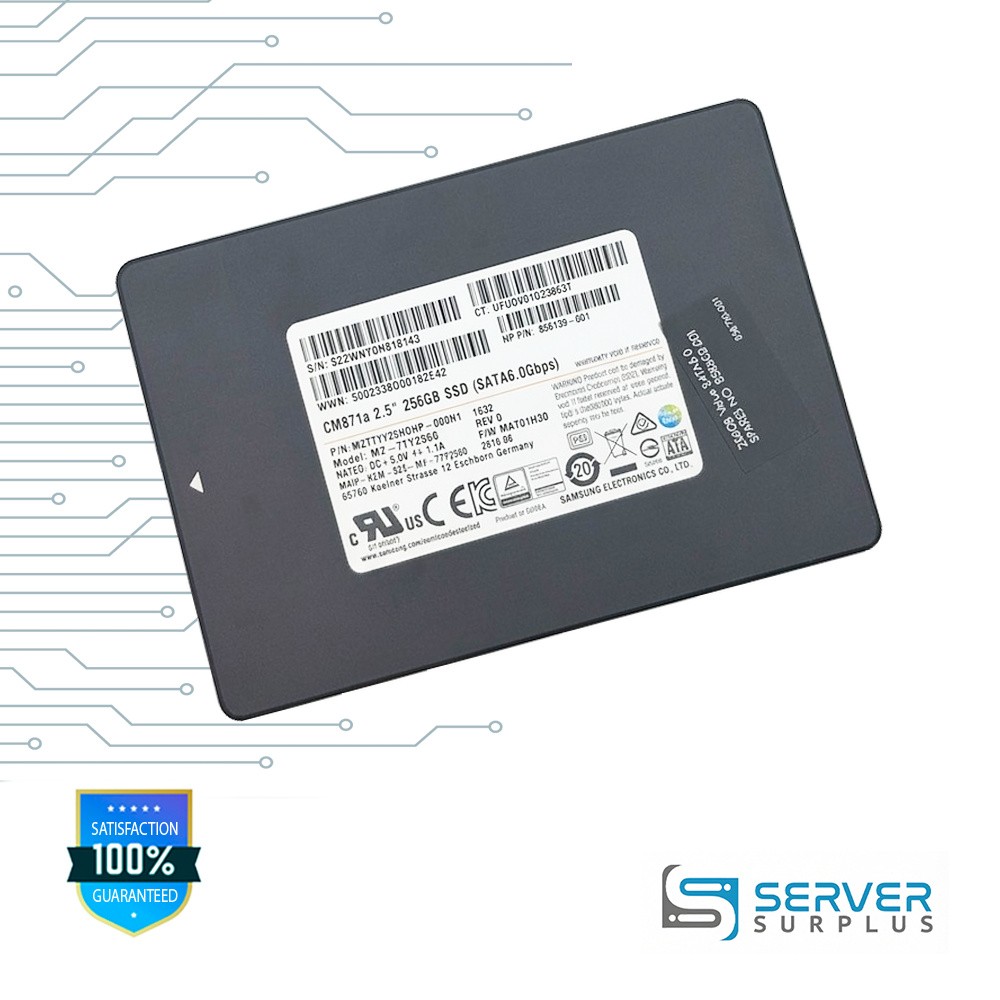 HP CM871a 256GB SATA 6Gb/s 2.5 in Enterprise SSD | 856139-001