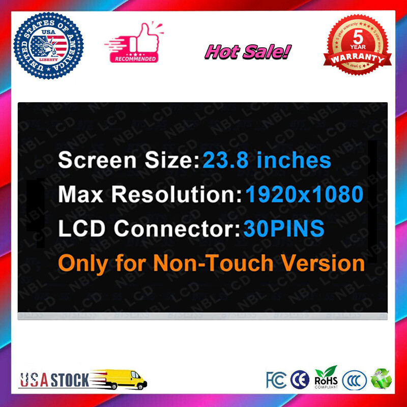 23.8" for HP AIO 24-D 24-dd0117c Non-Touch Screen M238HVN01.1 30Pin 1920×1080