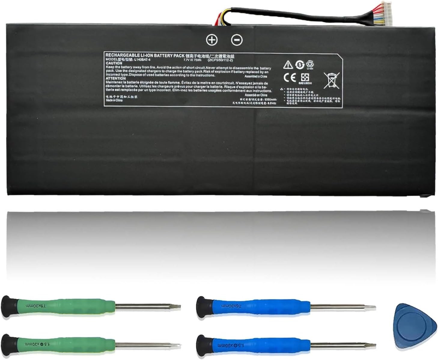L140BAT 4 Laptop Battery Replacement for Clevo L140CU L141CU Hyperbook L14