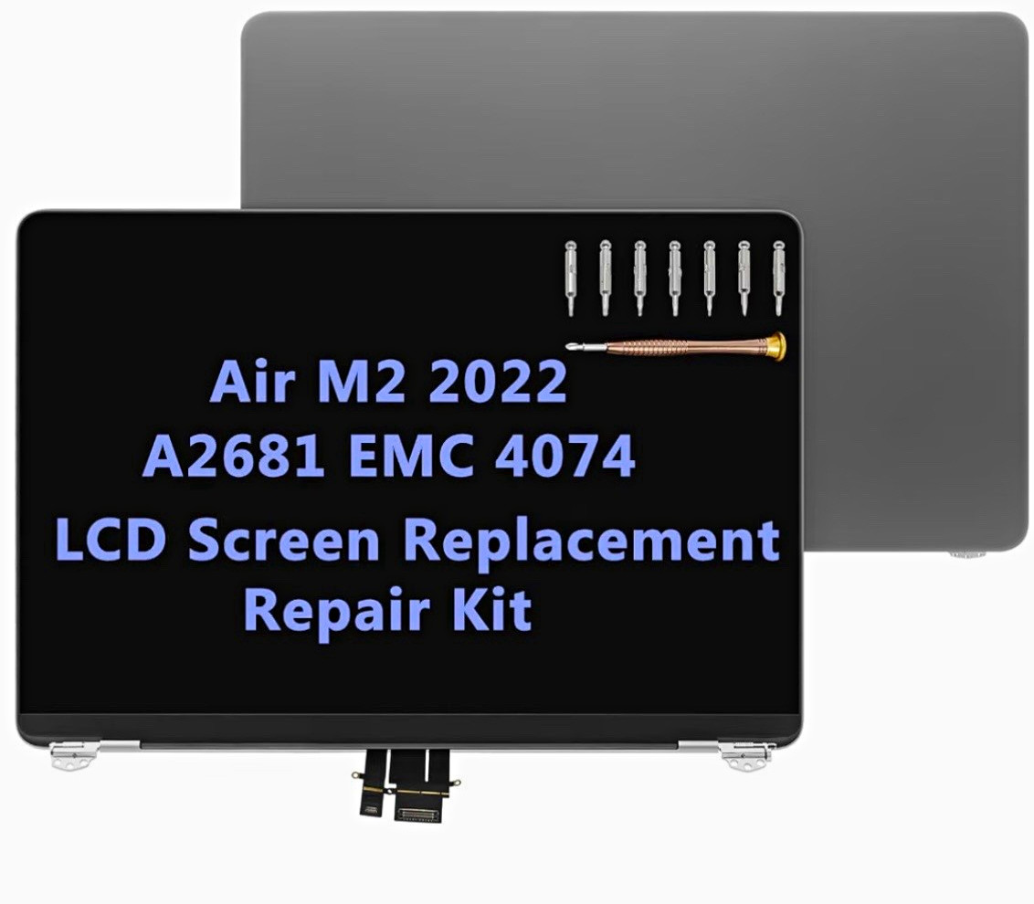 MacBook Air M2 2022 A2681/EMC 4074 13.6in Glossy LCD Screen 2560x1664 space Gary