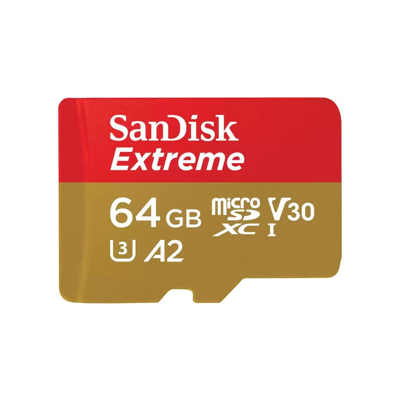 Sandisk SDSQXAH-064G-GN6MA Extreme 64Gb Microsdxc Uhs-I Class 10 ~E~