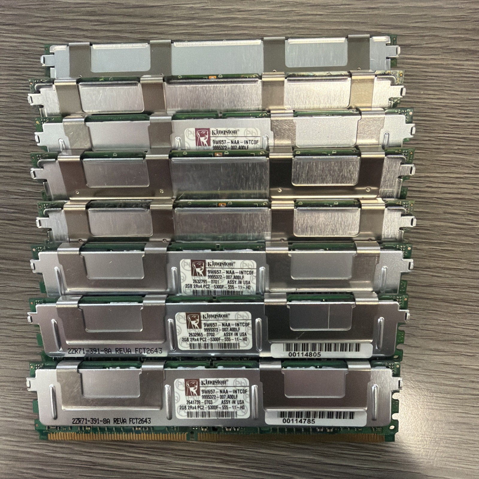 16GB 8x2GB 2Rx8 PC2-5300F DDR2 667MHZ Server Memory RAM