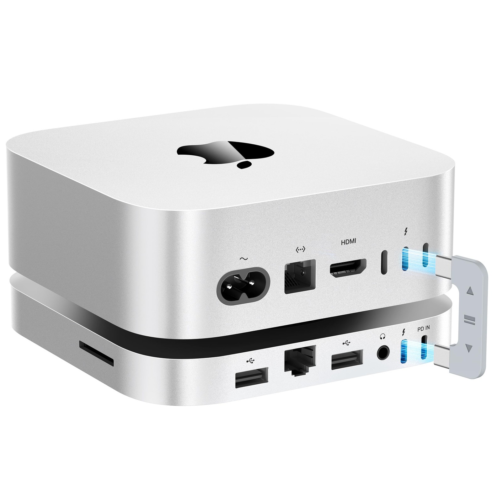 BEELINK EX Mate Mini-A 80Gbps Mac mini M4 Dock & Stand, Dual PCIex2 SSD Slot,