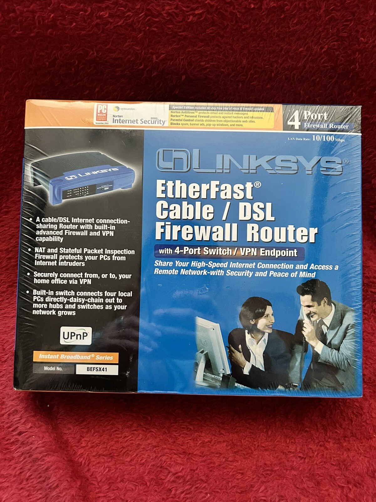 ⭐️⭐️NEW Broadband Firewall Router With 4-Port Switch/VPN Endpoint Linksys -