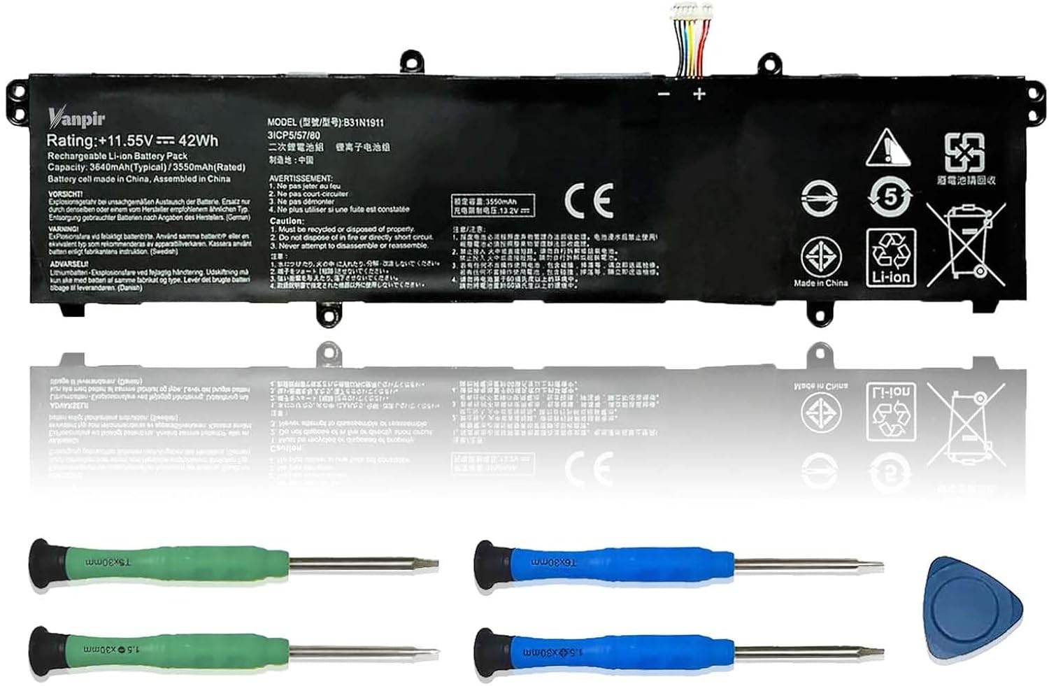 B31N1911 C31N1911 Laptop Battery Replacement for Asus VivoBook Flip 14 A413FA