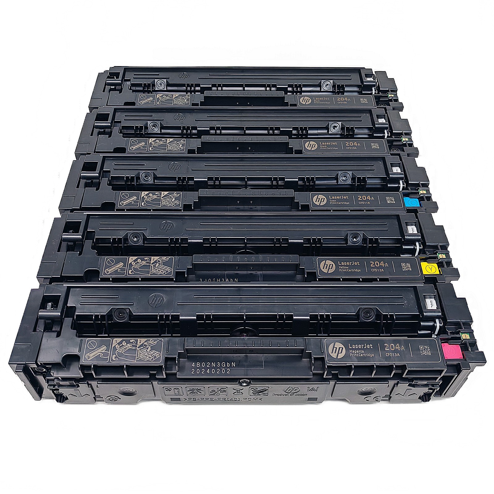 5 Genuine HP 204A CF510A-CF513A Toner for LaserJet M154nw MFP M180n/M180nw 181fw