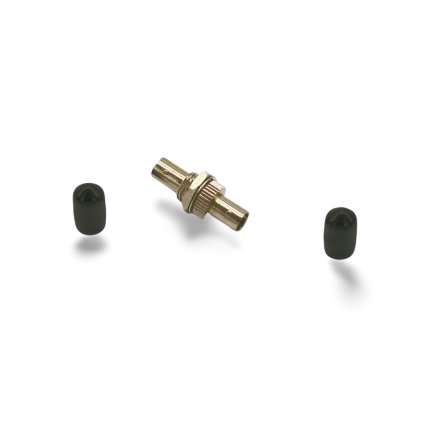 ST Fiber Optic Flange Mount Adapter (Metal Simplex) - Silver