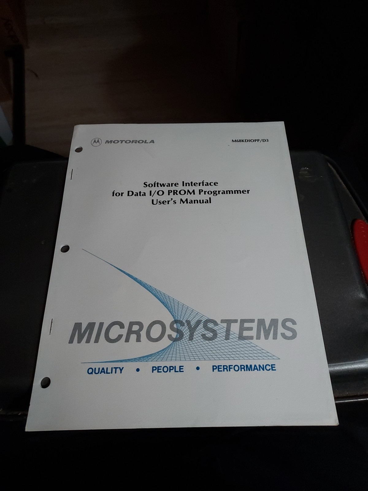 MOTOROLA SOFTWARE INTERFACE FOR DATA I/O PROM PROGRAMMER USER'S MANUAL