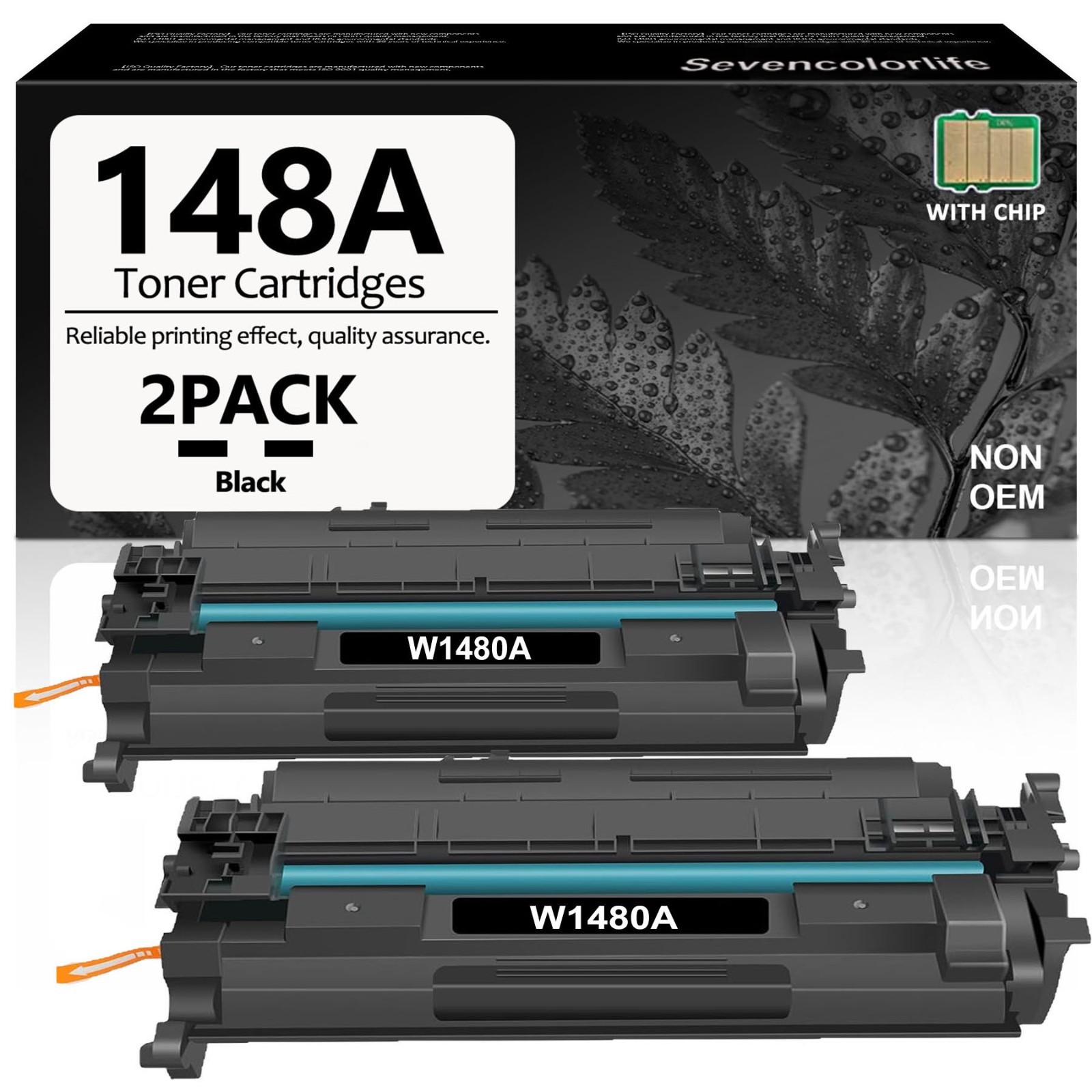 W1480A 2PK Toner - Compatible with HP Laserjet Pro MFP 4101fdw 4001dw Printers