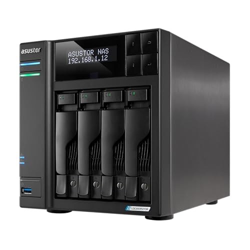 Asustor AS6704TV2 4 Bay NAS Enclosure Quad Core With Dual 5GbE