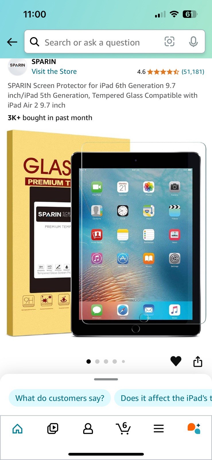 SPARIN iPad 9.7" Screen Protector