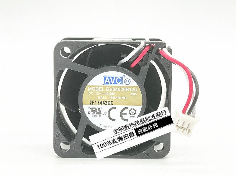 1PCS AVC 4CM DV04028B12U-205 12V 0.66A High-Airflow Case Cooling Fan