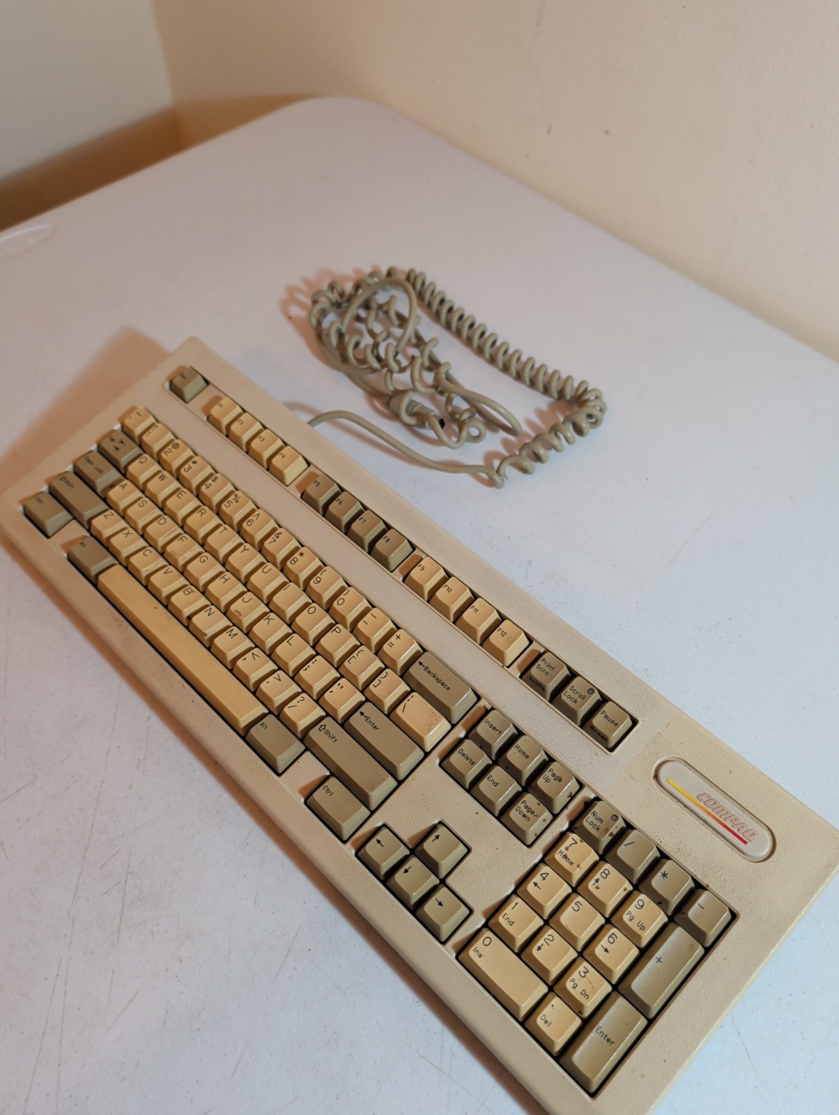 Compaq Enhanced II Vintage Keyboard 5-Pin DIN AT Made USA Untested