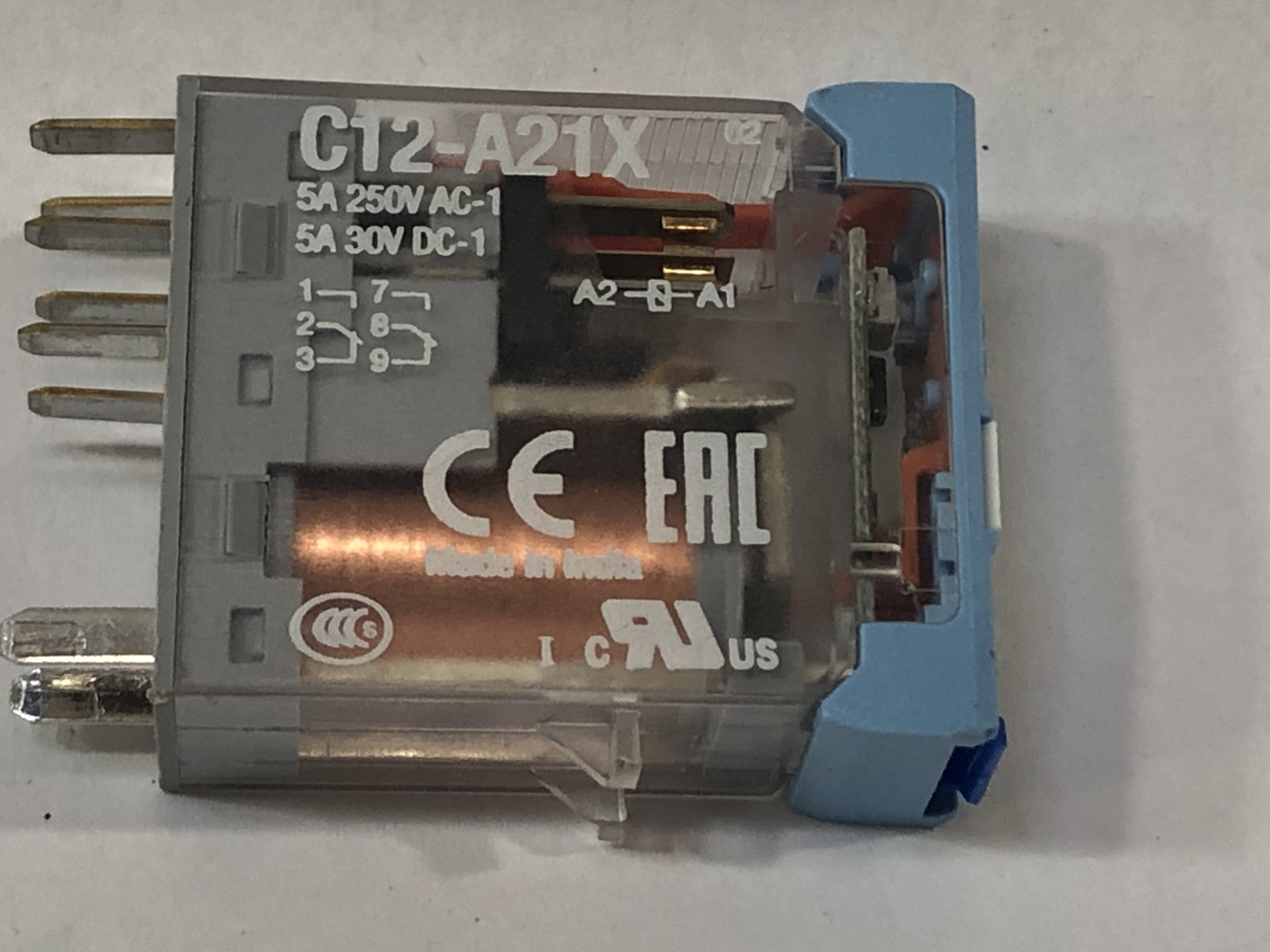 Lot of 10 Comat Releco C12-A21X 24VDC DPDT 5A Plug-In Power Relays