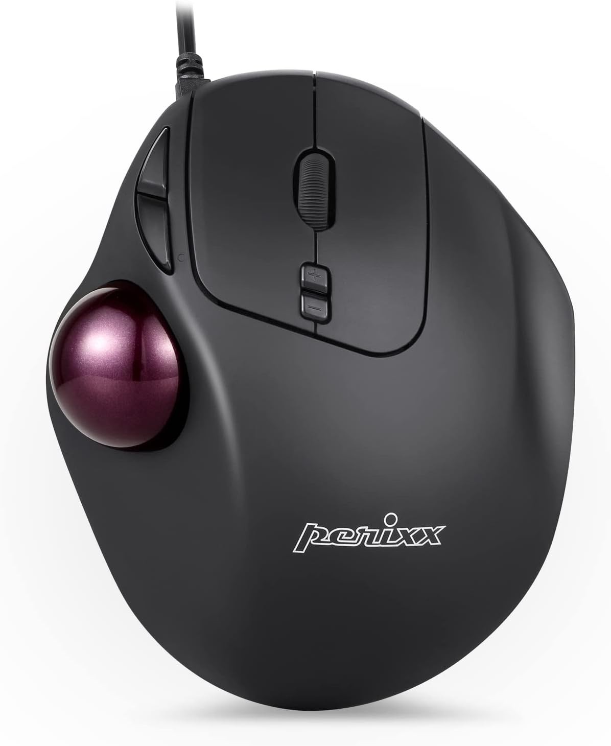 Perix PERIMICE-517D Wired Ergonomics Mouse with Trackball 7 Buttons USB Con